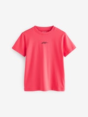 Green/Red/Camel/Purple Short Sleeve Small Graphic T-Shirts 4 Pack (3-16yrs) - Image 4 of 8