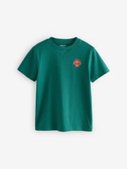 Green/Red/Camel/Purple Short Sleeve Small Graphic T-Shirts 4 Pack (3-16yrs) - Image 6 of 8