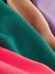Green/Red/Camel/Purple Short Sleeve Small Graphic T-Shirts 4 Pack (3-16yrs) - Image 7 of 8
