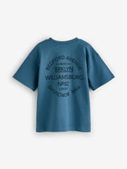 Rust Brown/Black/Blue/Grey Relaxed Fit Graphic Short Sleeve T-Shirts 4 Pack (3-16yrs) - Image 4 of 9