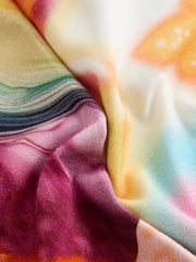 Ecru Butterfly Oversized T-Shirt And Cycle Shorts Top & Shorts Set (3-16yrs) - Image 8 of 9