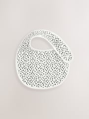 Black/White Baby Regular 100% Cotton Bibs 3 Pack - Image 2 of 6