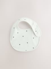 Black/White Baby Regular 100% Cotton Bibs 3 Pack - Image 4 of 6