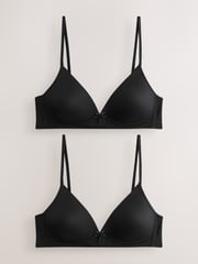 Black Trainer Bras 2 Pack - Image 1 of 5