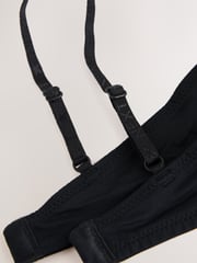 Black Trainer Bras 2 Pack - Image 4 of 5