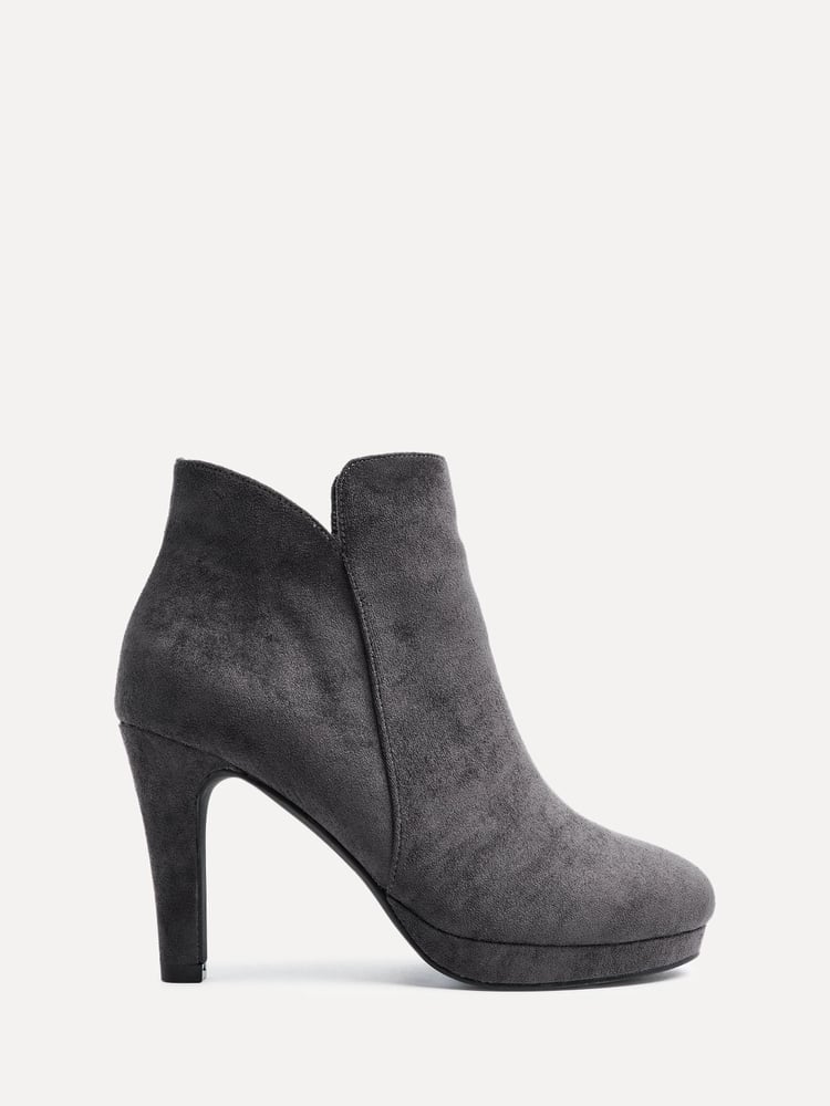 Linzi Grey Layara Platform Ankle Boots With Stiletto Heels - Image 2 of 5 Linzi Grey Layara Platform Ankle Boots With Stiletto Heels - Image 2 of 5