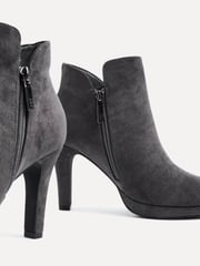 Linzi Grey Layara Platform Ankle Boots With Stiletto Heels - Image 4 of 5