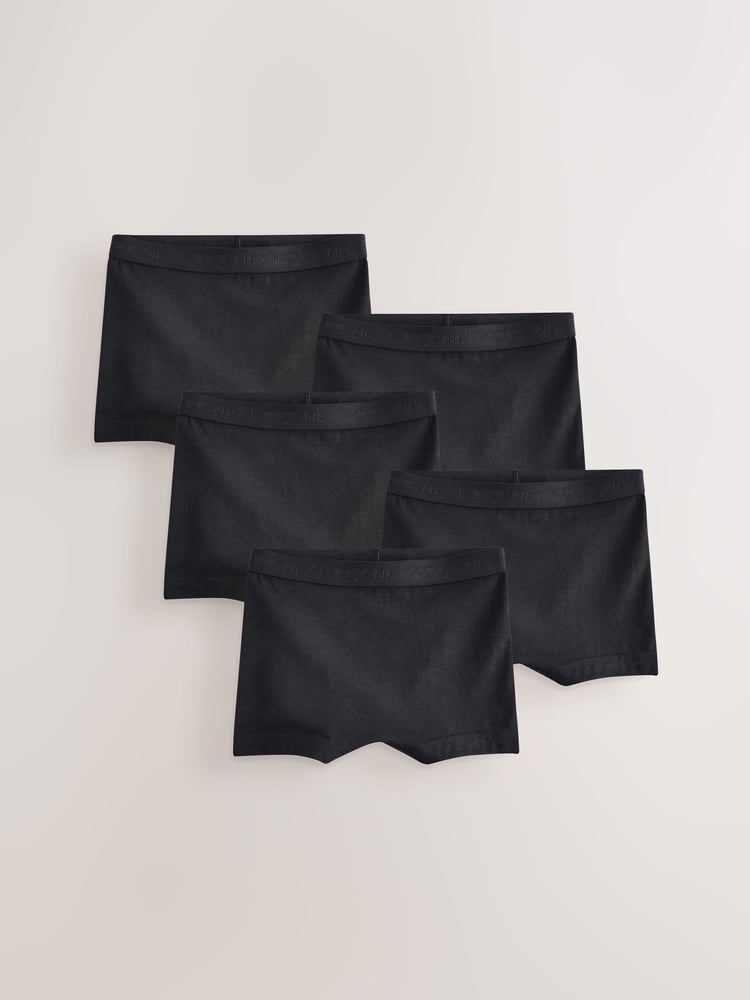 Black Short Briefs 5 Pack (2-16yrs) - Image 1 of 5