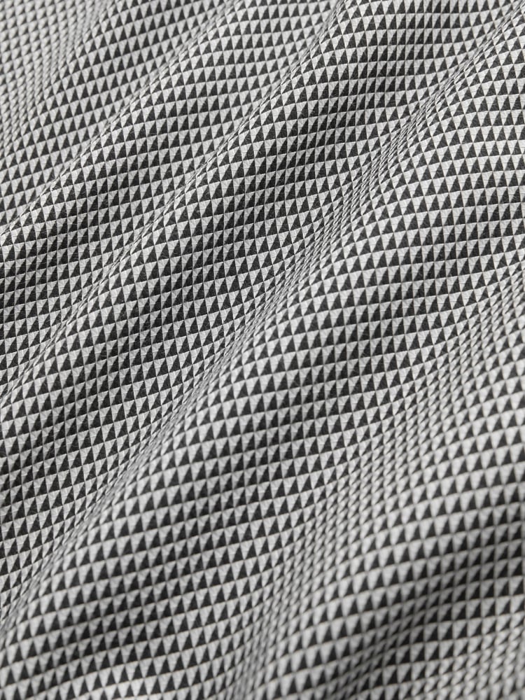 Grey Textured/Black Slim Fit Double Cuff Shirt And Bow Tie Pack - Image 7 of 7