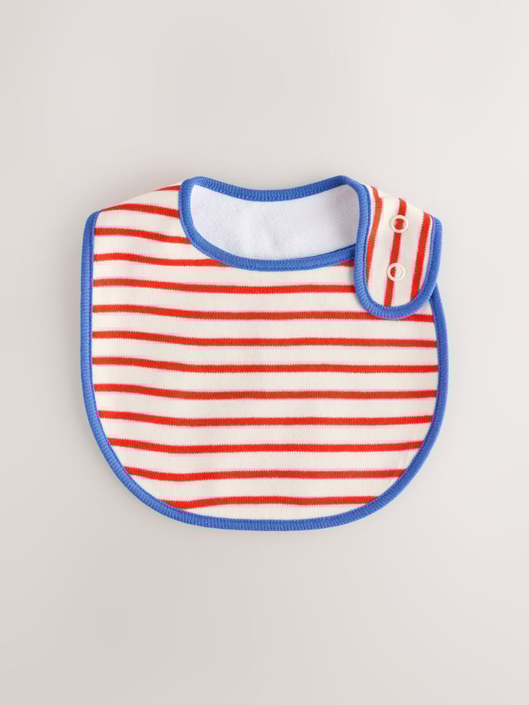 Bright Stripe Baby Stripe Bibs 5 Pack - Image 2 of 6