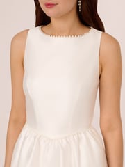 Adrianna Papell Pearl Mikado White Dress - Image 4 of 7