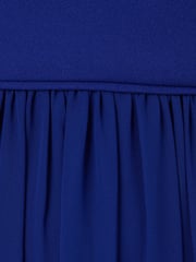 Adrianna Papell Blue Crepe Chiffon Gown - Image 7 of 7