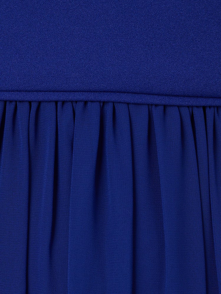 Adrianna Papell Blue Crepe Chiffon Gown - Image 7 of 7