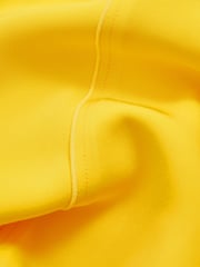 Reiss Yellow Georgia Cowl Neck Seam Detail Midi Dress - Image 5 of 5