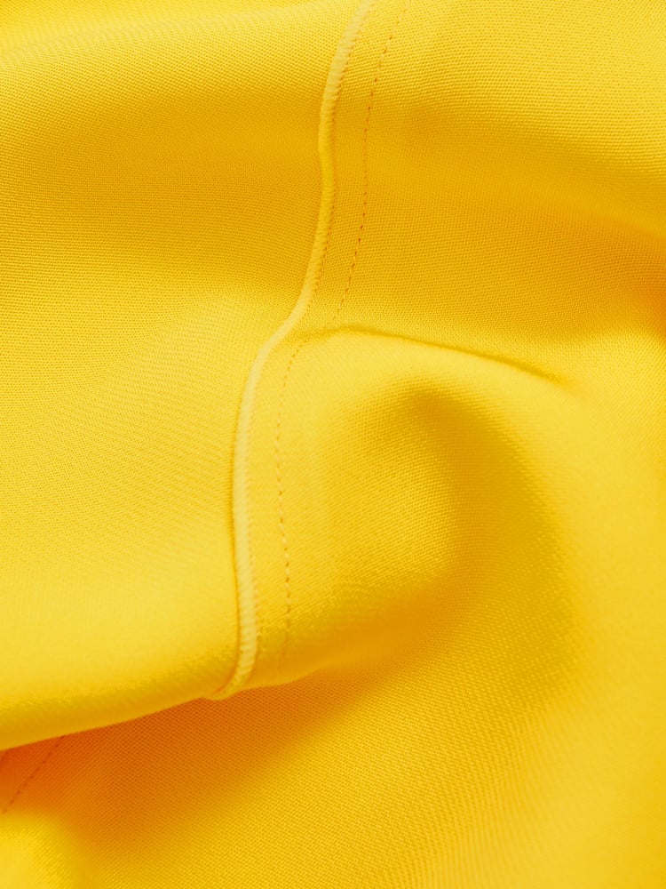 Reiss Yellow Georgia Cowl Neck Seam Detail Midi Dress - Image 5 of 5