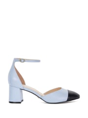 Dune London Blue Careless 2 Part Toe Cap Ballet Open Courts - Image 2 of 6