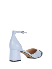 Dune London Blue Careless 2 Part Toe Cap Ballet Open Courts - Image 4 of 6