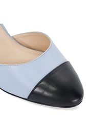 Dune London Blue Careless 2 Part Toe Cap Ballet Open Courts - Image 6 of 6