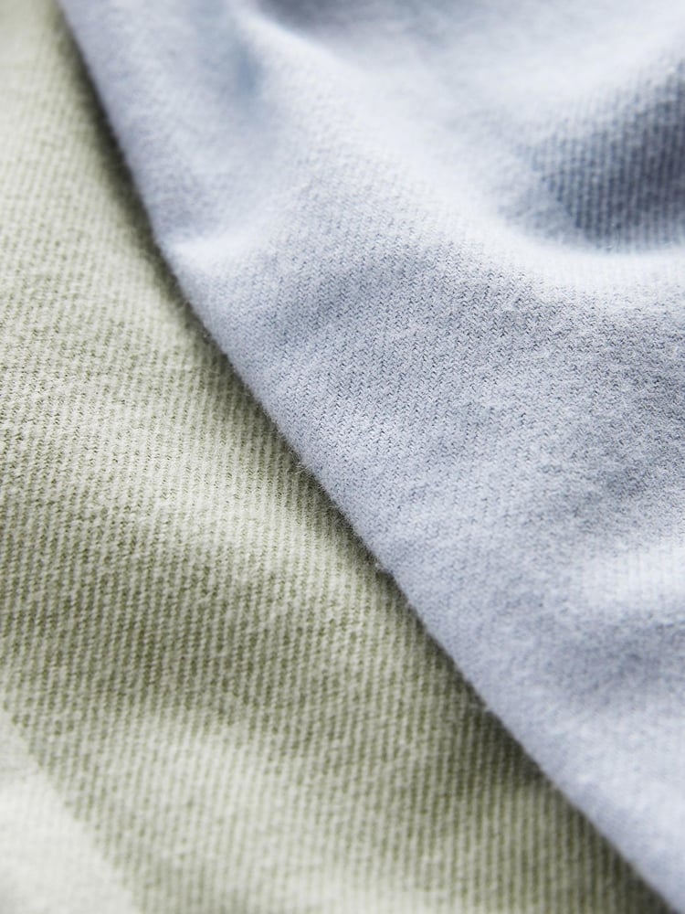 Blue/Sage Green Stripe 2 Pack Long Sleeve Woven Check Pyjamas (3-16yrs) - Image 8 of 8 Blue/Sage Green Stripe 2 Pack Long Sleeve Woven Check Pyjamas (3-16yrs) - Image 8 of 8