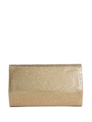 Dune London Gold Esmes Structured Foldover Clutch - Image 3 of 6