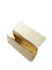 Dune London Gold Esmes Structured Foldover Clutch - Image 4 of 6