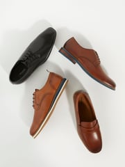 Dune London Brown Wide Fit Berkly Sole Loafers - Image 6 of 6