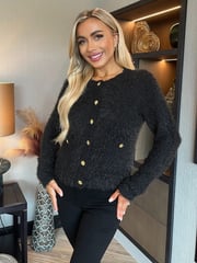 AX Paris Knitted Button Front Cardigan - Image 1 of 4