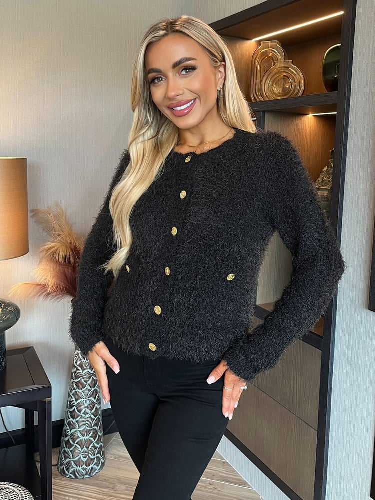 AX Paris Knitted Button Front Cardigan - Image 1 of 4