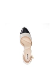 Dune London Cream Careless 2 Part Toe Cap Ballet Open Courts - Image 4 of 5