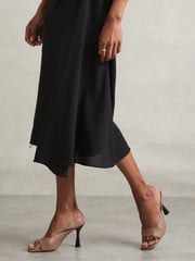 Reiss Blush Justine Leather Heeled Mules - Image 2 of 5