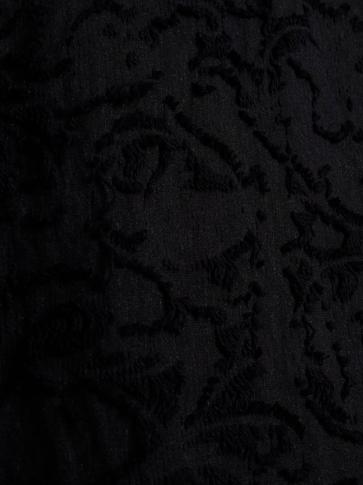 River Island Black Cold Shoulder Puff Sleeve Dress - Image 3 of 3 River Island Black Cold Shoulder Puff Sleeve Dress - Image 3 of 3