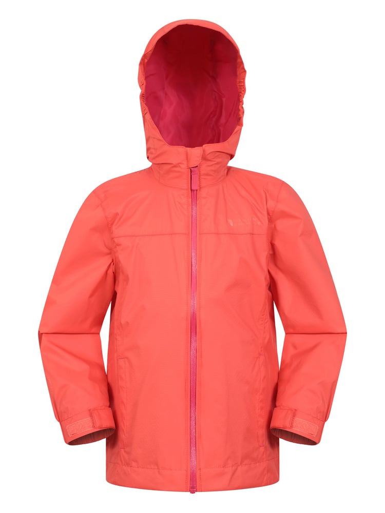 Mountain Warehouse Berry Pink Kids Torrent Waterproof Jacket - Image 1 of 5