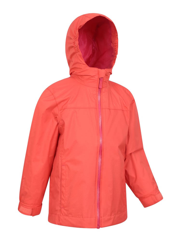 Mountain Warehouse Berry Pink Kids Torrent Waterproof Jacket - Image 2 of 5