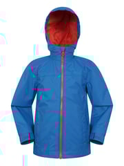 Mountain Warehouse Blue Kids Torrent Waterproof Jacket - Image 1 of 5