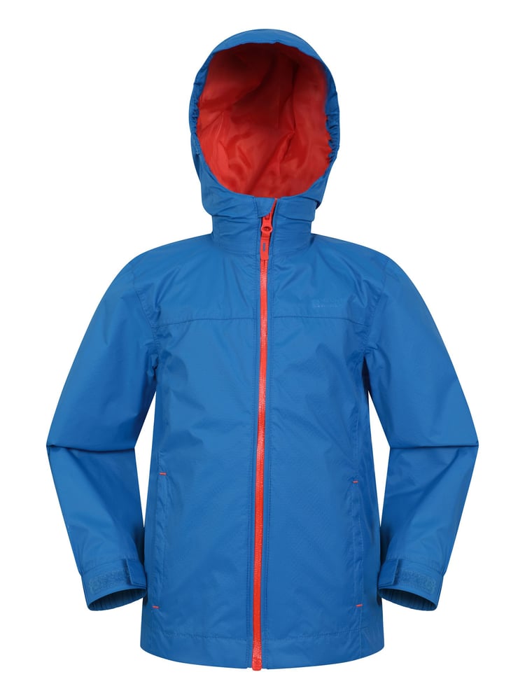 Mountain Warehouse Blue Kids Torrent Waterproof Jacket - Image 1 of 5