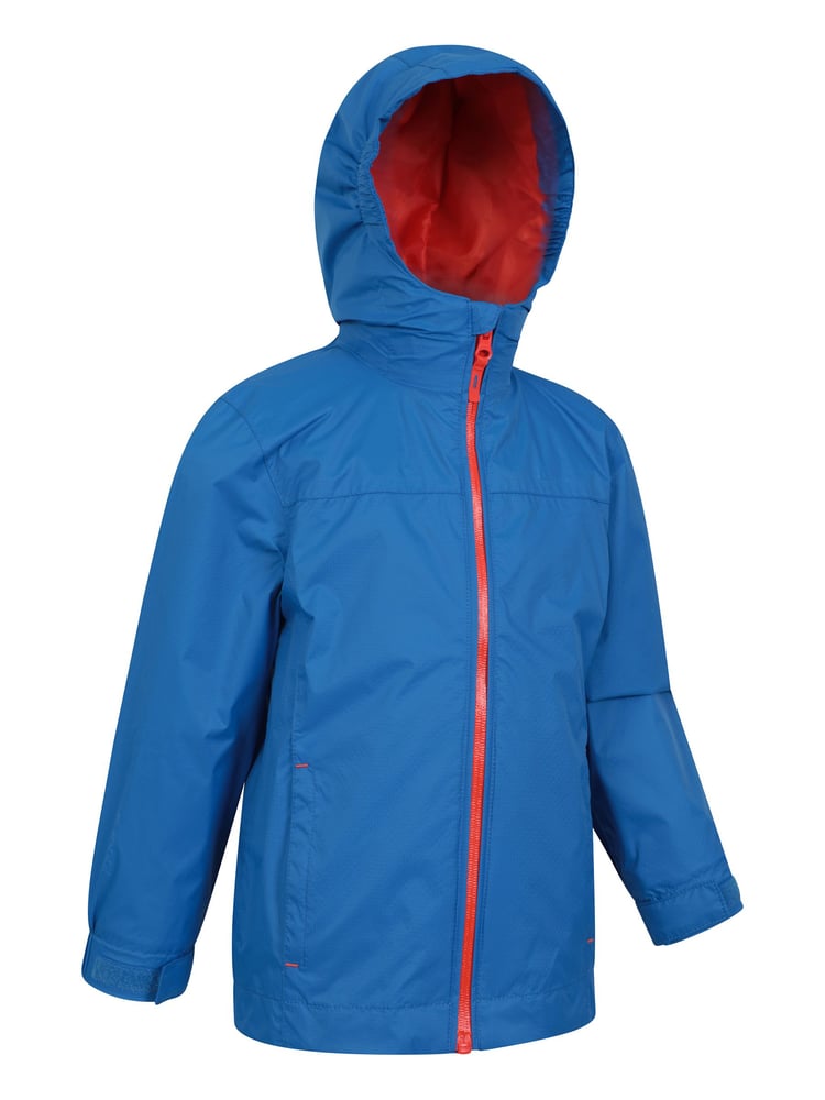Mountain Warehouse Blue Kids Torrent Waterproof Jacket - Image 2 of 5