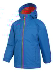 Mountain Warehouse Blue Kids Torrent Waterproof Jacket - Image 4 of 5