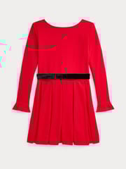 Polo Ralph Lauren Girls Red Belted Occasion Dress - Image 2 of 2