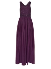 Long Tall Sally Red V-Neck Embroidered Dress - Image 5 of 5