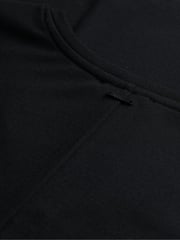 Superdry Black Short Sleeve V-Neck Midi Jersey 100% Cotton. Dress - Image 6 of 6