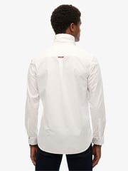 Superdry White 100% Cotton Essentials Oxford Shirt - Image 3 of 6