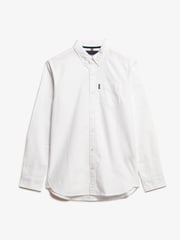 Superdry White 100% Cotton Essentials Oxford Shirt - Image 5 of 6