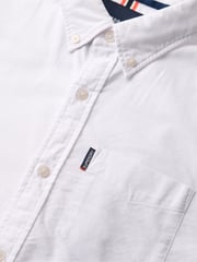 Superdry White 100% Cotton Essentials Oxford Shirt - Image 6 of 6