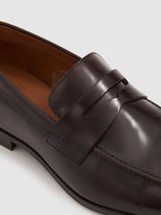 Reiss Oxblood Bray Leather Patent Leather Saddle Loafers - Image 5 of 5