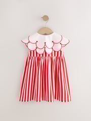 Rot mit Herzmuster - Ärmelloses Sommerkleid mit Kragen (3 Monate bis 7 Jahre) - Bild 6 von 9