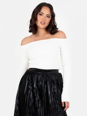 Lovedrobe Pleated Metallic Midi Skirt - Image 4 of 6