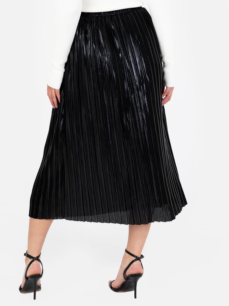 Lovedrobe Pleated Metallic Midi Skirt - Image 6 of 6