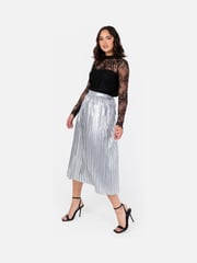 Lovedrobe Pleated Metallic Midi Skirt - Image 3 of 6