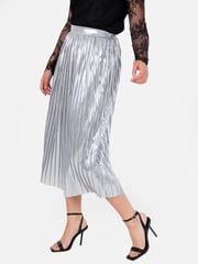 Lovedrobe Pleated Metallic Midi Skirt - Image 5 of 6