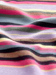 Multi Bright Stripe Crew Neck Long Sleeve Pattern Knitted Jumper - Image 7 of 7